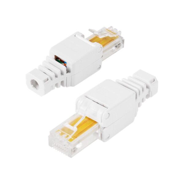 Разъем сетевой LAN на кабель штекер 8Р8С (RJ-45) быстрозажимной Rexant 06-0083-A (510454)