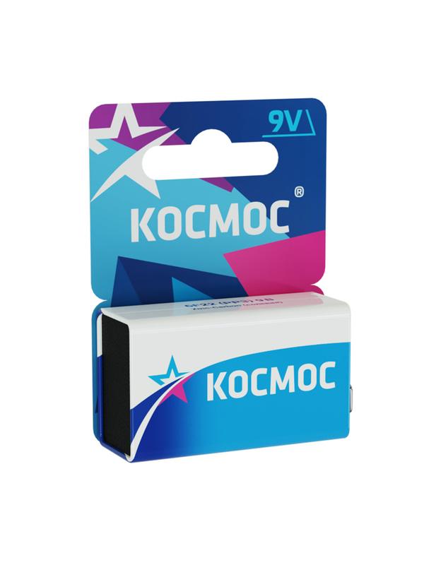Элемент питания солевой "крона" 6F22 (блист.1шт) КОСМОС KOC6F221BL (127755)