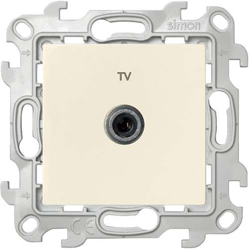 Розетка телевизионная одиночная TV СП Simon 24 IP20 механизм сл. кость Simon 2450477-031 (1279004)