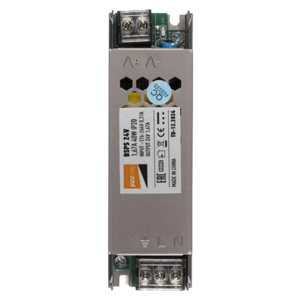 Блок питания для светодиодной ленты 40Вт 1.67А 24В IP20 BSPS метал. Pro JazzWay 5018471 (1295606)