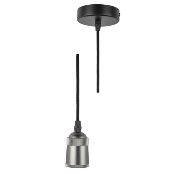 Патрон декоративный DLC-T-S31/E27 TS/1M/BL PEARL BLACK Techno провод 1м и крепление алюм. Uniel UL-00005287 (1326645)