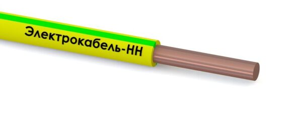 Провод ПуВнг(А)-LS 1х6 450/750В Ж/З (бухта) (м) ЭЛЕКТРОКАБЕЛЬ НН 000008017 (1356103)