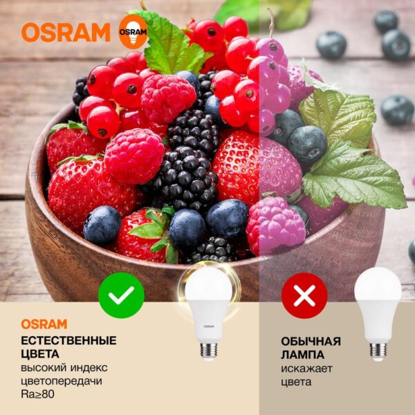 Лампа светодиодная LED Value LVCLA150 20SW/830 20Вт грушевидная матовая E27 230В 10х1 RU OSRAM 4058075579293 (1459889)