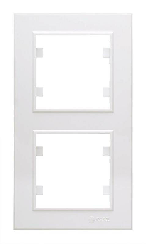 Рамка 2-м Karea вертик. бел. Makel 56001707 (1599886)