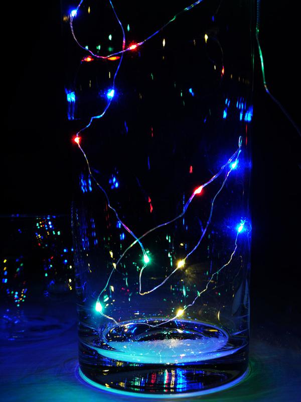 Гирлянда "Нить" LDM30-M-BO 30 разноцветных минисветодиодов 2.17м 1 режим мигания для помещений (3хAA не в компл.) SHLights 4690601042187A (1648131)