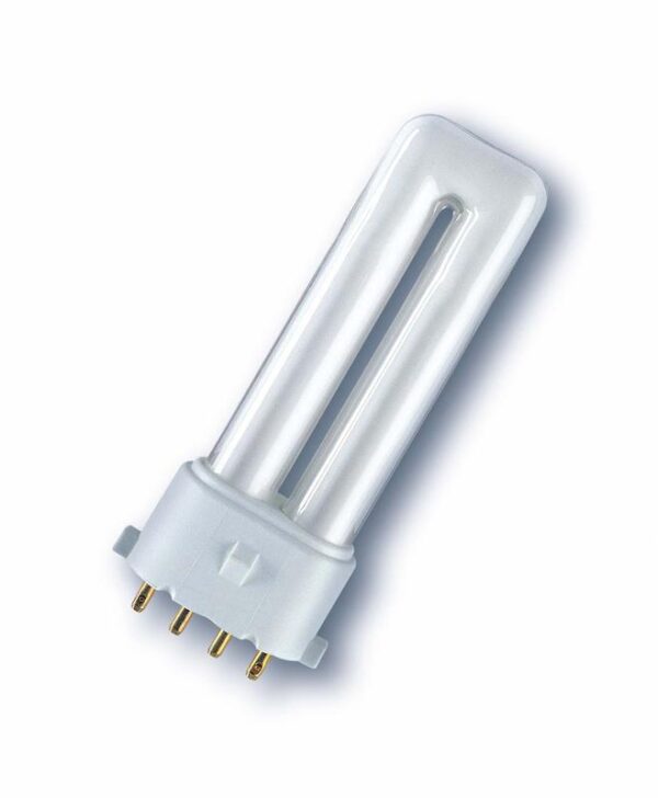 Лампа люминесцентная компакт. DULUX S/E 9W/840 2G7 OSRAM LEDVANCE 4099854123825 (1741723)