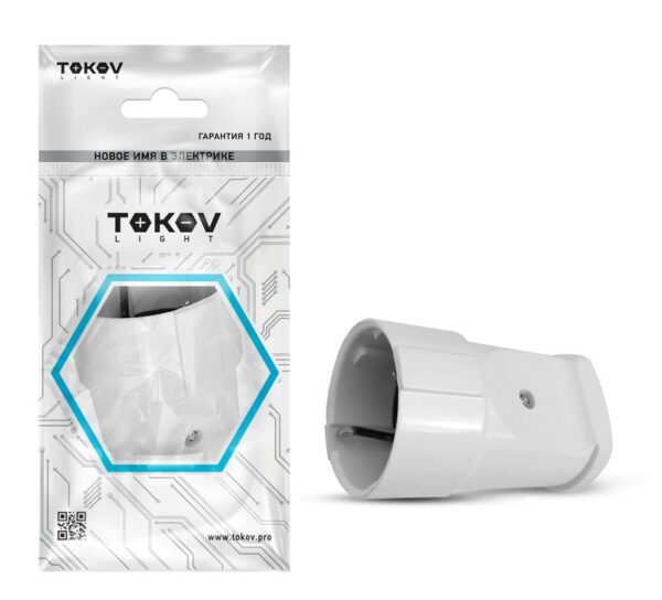 Розетка переносная 16А 250В с заземл. бел. TOKOV ELECTRIC TKL-STZ-C01 (1745037)