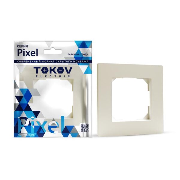 Рамка 1-м Pixel беж. TOKOV ELECTRIC TKE-PX-RM1-C02 (1792248)
