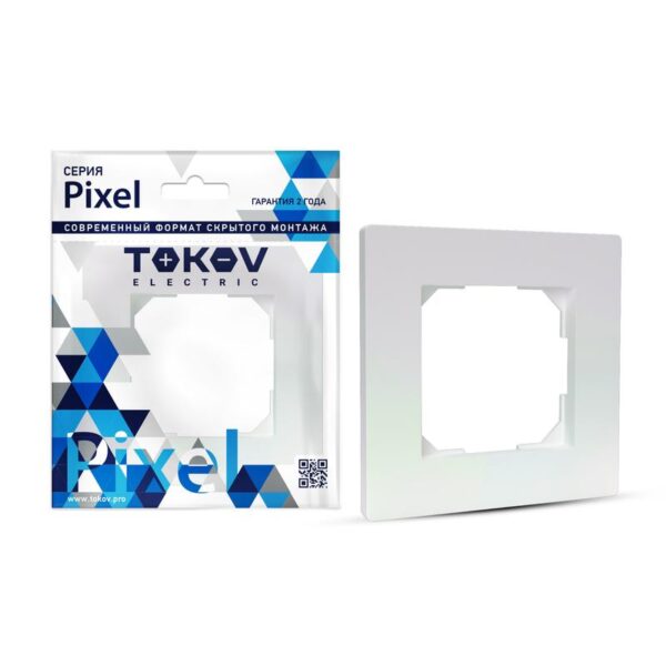 Рамка 1-м Pixel перламутр. TOKOV ELECTRIC TKE-PX-RM1-C04 (1792306)