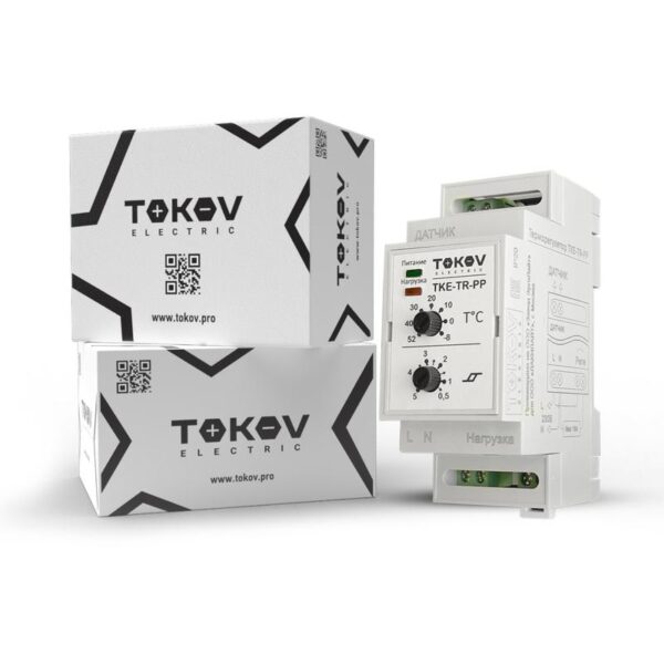 Термостат механический для обогрева труб на DIN-рейку Tokov Electric TKE-TR-PP (1796596)