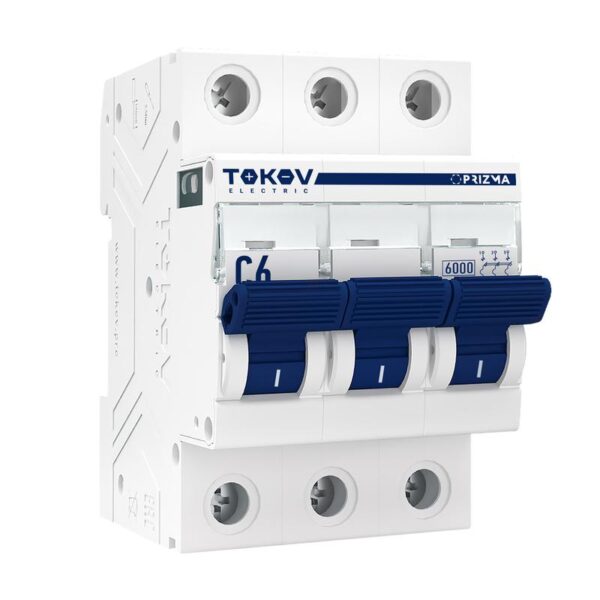 Выключатель автоматический модульный 3п C 6А 6кА PRIZMA TOKOV ELECTRIC TKE-PZ60-MCBI-3-6-C (1848387)