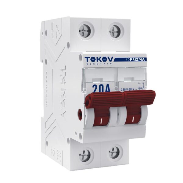 Выключатель нагрузки модульный 2п 20А PRIZMA TOKOV ELECTRIC TKE-PZ60-MDSI-2-20 (1848458)
