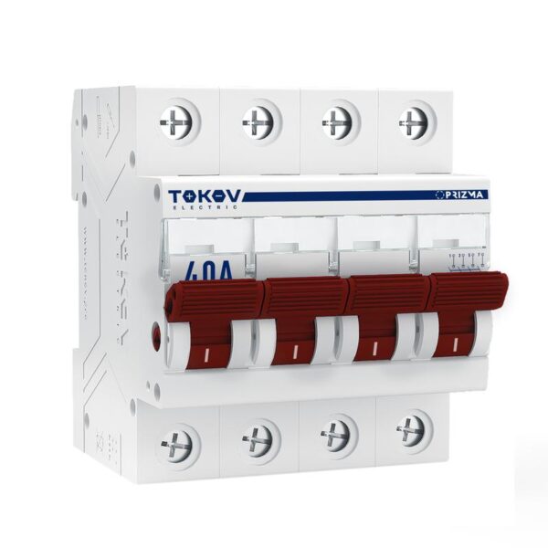 Выключатель нагрузки модульный 4п 40А PRIZMA TOKOV ELECTRIC TKE-PZ60-MDSI-4-40 (1848469)