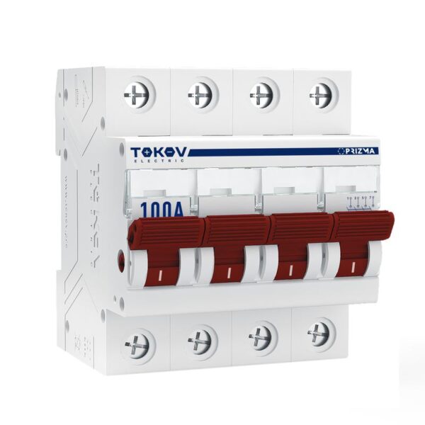 Выключатель нагрузки модульный 4п 100А PRIZMA TOKOV ELECTRIC TKE-PZ60-MDSI-4-100 (1848471)