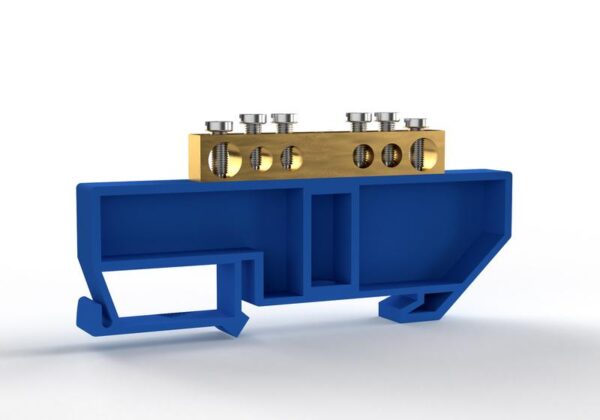Шина нулевая на DIN-изоляторе 6х9мм 6 отвер. латунь TOKOV ELECTRIC TKE-BCB-69-6-DIN/N (1855427)