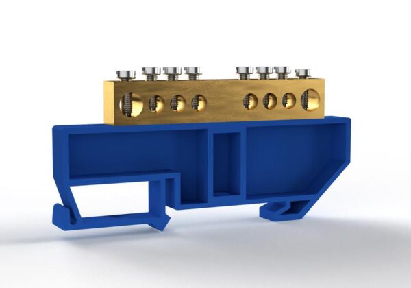 Шина нулевая на DIN-изоляторе 8х12мм 8 отвер. латунь TOKOV ELECTRIC TKE-BCB-812-8-DIN/N (1855436)