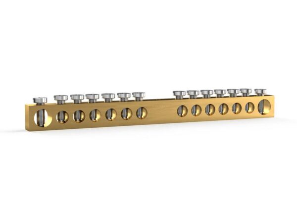 Шина PEN "земля-ноль" 6х9мм 14 отвер. латунь TOKOV ELECTRIC TKE-BCB-69-14-N/PEN (1855448)