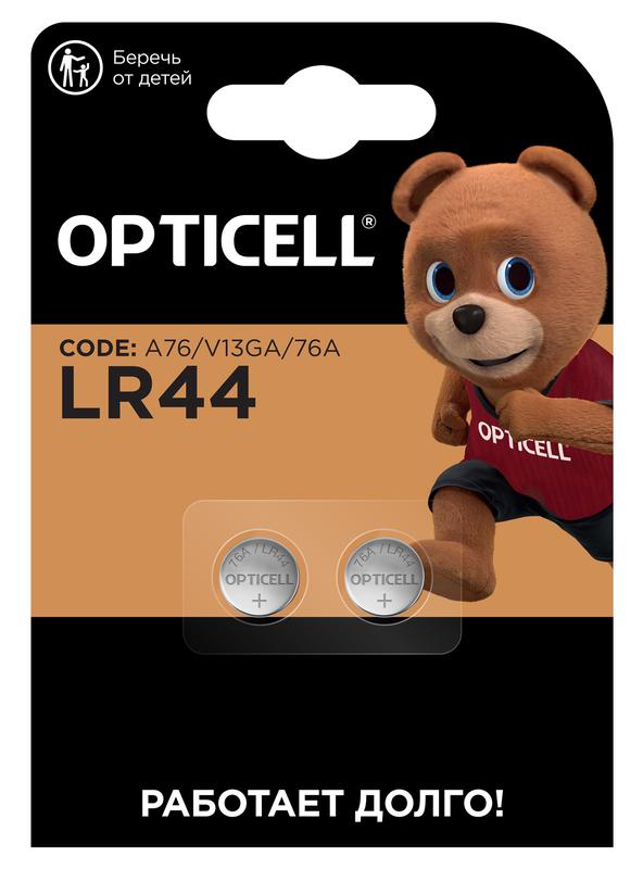 Элемент питания алкалиновый "таблетка" LR44/LR1154/AG13/G13 (блист.2шт) Specialty Opticell 5060006 (1875977)
