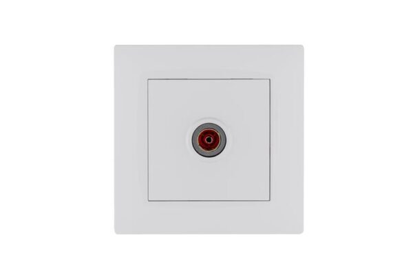 Розетка TV проходная Karea RIZZ бел. Makel 88001007 (1889481)