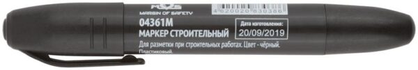 Маркер перманентный строительный черн. MOS 04361М (1941677)