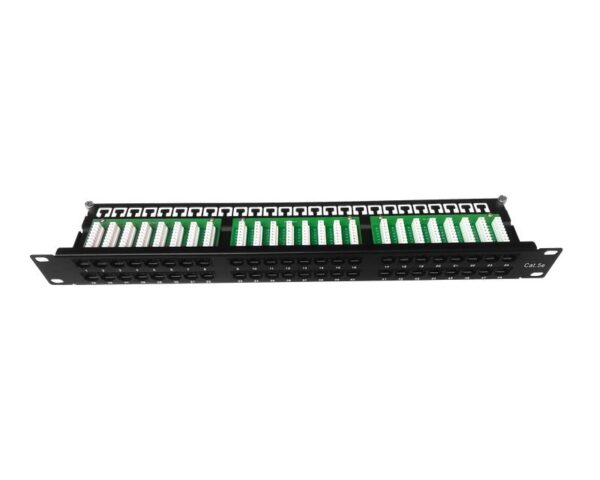 Патч-панель 19 1U кат.5E неэкранир. высокой плотности 48 порта RJ45 Krone IDC TOKOV ELECTRIC TKE-PP-5E-1U-48P-UTP (1980875)