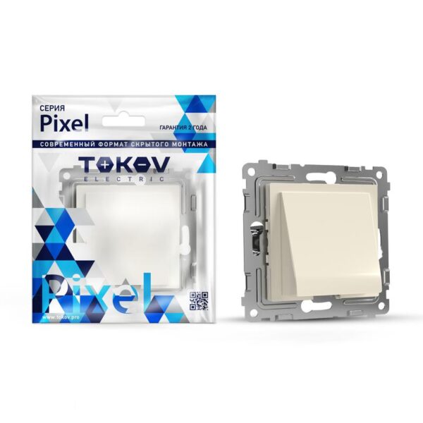 Вывод кабеля СП Pixel IP20 механизм беж. TOKOV ELECTRIC TKE-PX-CP-C02 (1993736)
