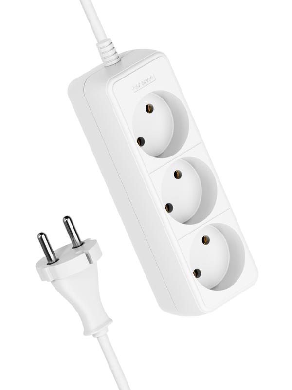 Удлинитель 3х3м без заземл. 16А IP20 ПВС 2х1 КОСМОС YKsm3m-3g(K) (241650)