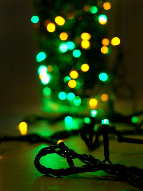 Гирлянда LD100C-GM 100 светодиод. LED 8 реж. 10м разноцв. SHLights 4607144116770 (276947)