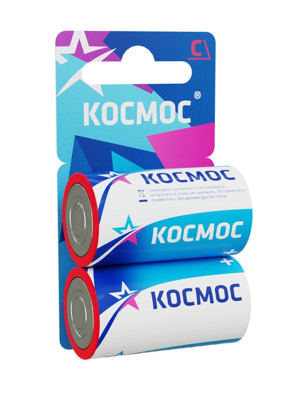 Элемент питания солевой C/R14 (блист.2шт) КОСМОС KOCR142BL (278062)