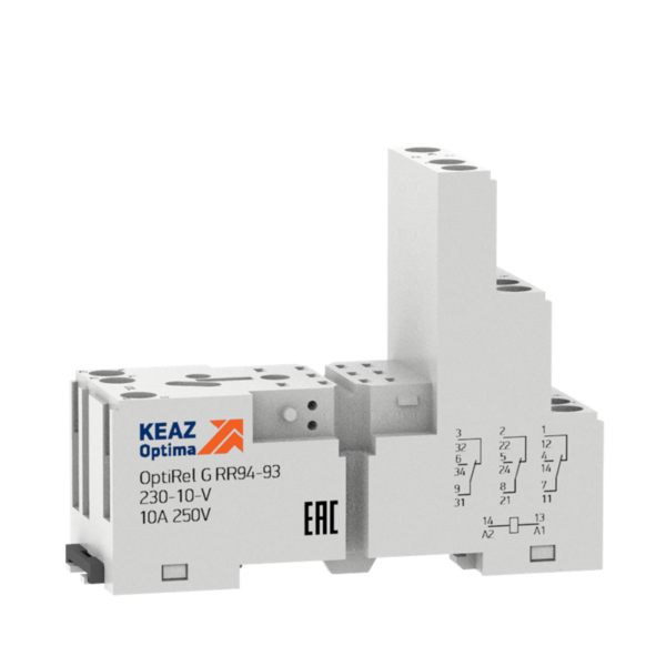 Розетка для реле OptiRel G RR94-93-230-10-V КЭАЗ 281165 (1337264)