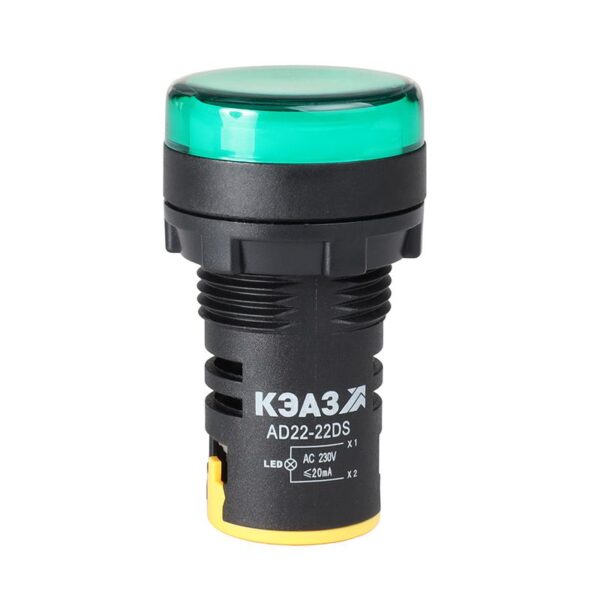 Лампа AD22DS(LED) матрица 22мм 24В AC/DC зел. КЭАЗ 303938 (1554701)