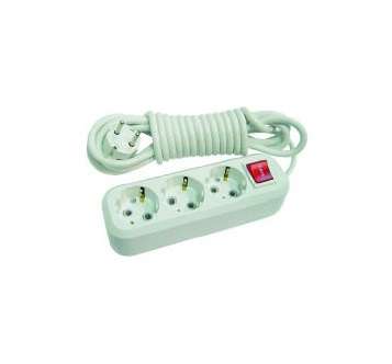 Удлинитель 3х5м с заземл. 16А IP20 с выкл. пластик. Makel MGP214 (33044)
