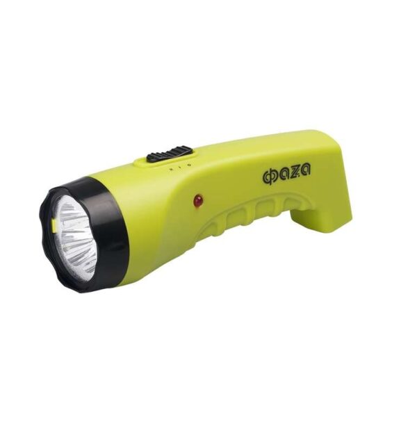 Фонарь аккумуляторный ручной AccuF2-L04-gn 4LED 2 режима: 100проц./25проц. аккум. 0.4А.ч выдвижная вилка индикатор зарядки зел. ФАZА 2857859 (462524)