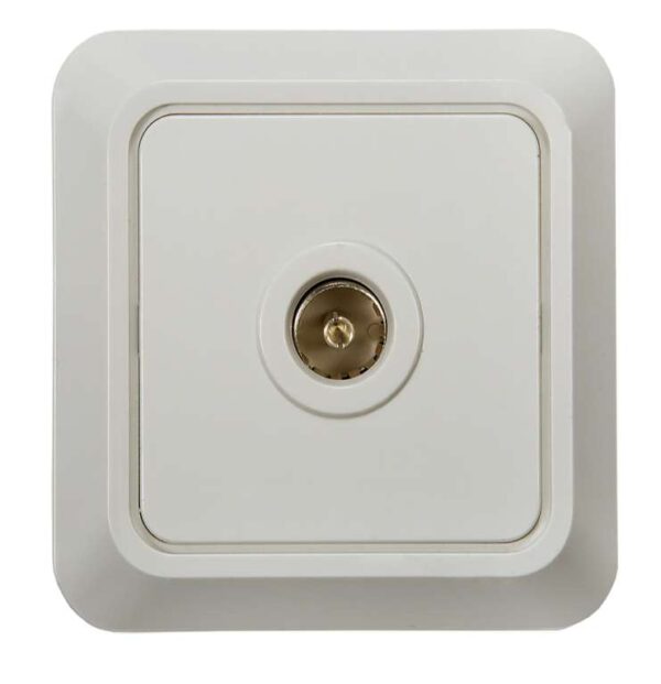 Розетка телевизионная TV ОП Bolleto 7027 16А IP20 бел. ASD / IN HOME 4680005959815 (464654)