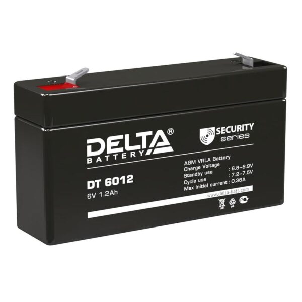 Аккумулятор ОПС 6В 1.2А.ч DT 6012 Delta 4614010040026 (469099)