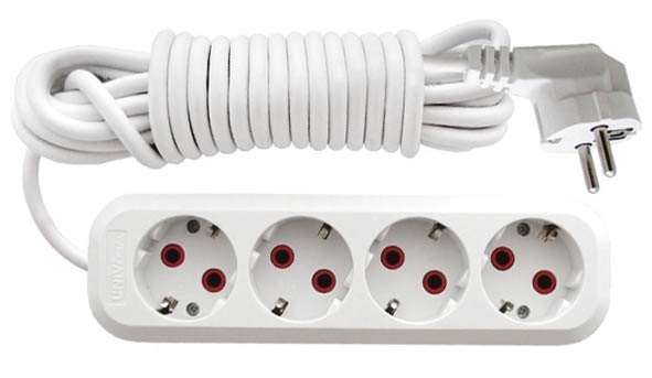 Удлинитель 4х10м с заземл. 10А IP20 У10-555 ПВС 3х1 UNIVersal 555-10 (47854)