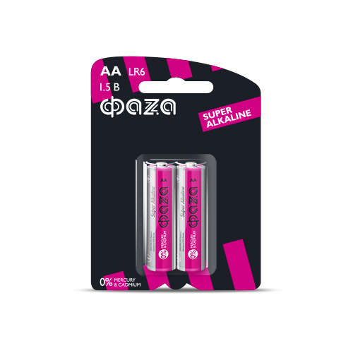 Элемент питания алкалиновый AA/LR6 1.5В Super Alkaline BL-2 (уп.2шт) ФАZА 2858443 (495340)