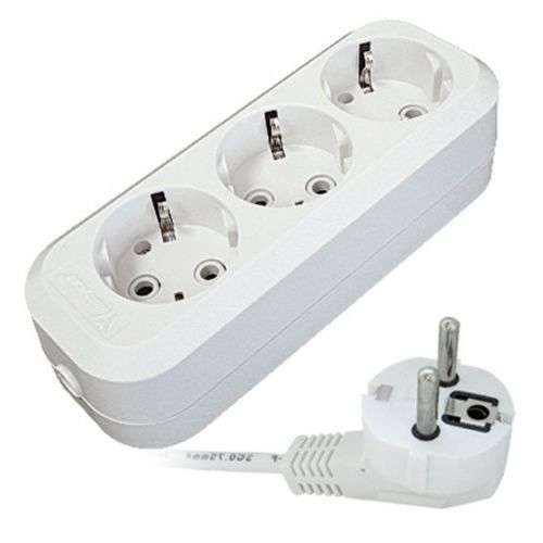 Удлинитель 3х3м с заземл. 13А IP20 Е-303 ПВС 3х1 АБС-пластик UNIVersal 9631977 (55366)