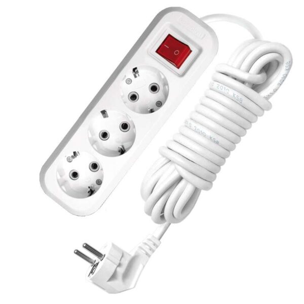 Удлинитель 3х3м с заземл. 13А IP20 S-303 ПВС 3х1 с выкл. UNIVersal 9631986 (55369)