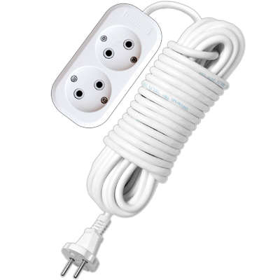 Удлинитель 2х10м без заземл. 10А IP20 Е-202 ПВС 2х1 АБС-пластик UNIVersal 9634265 (61296)