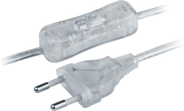 Шнур 61 723 NPS-FS-170-2х0.5-TR 1.7м с выкл. прозр. Navigator 61723 (499433)