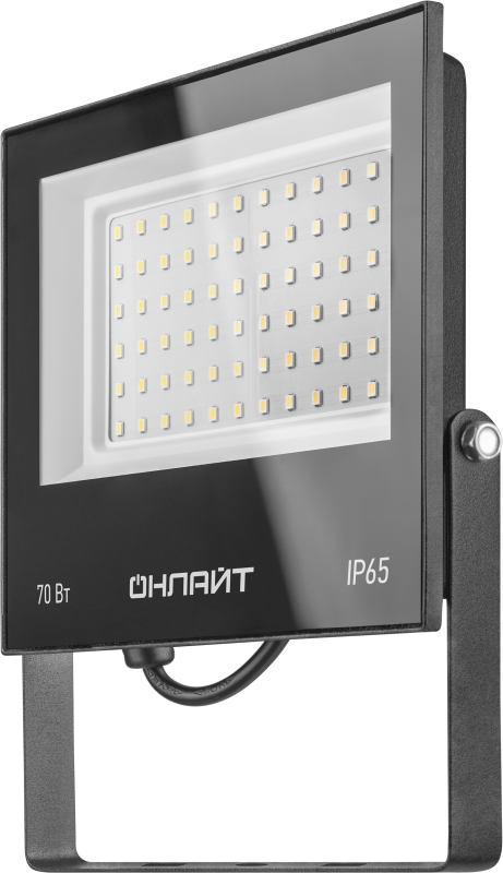 Прожектор светодиодный 61 950 OFL-70-6K-BL-IP65-LED 70Вт 6000К IP65 5600лм черн. ОНЛАЙТ 61950 (527088)