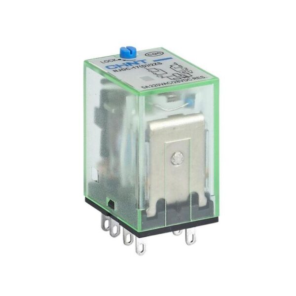 Реле промежуточное с кнопкой тестирования NJDC-17(D)/4ZS 4 конт. с инд. LED 3А AC220В (R) CHINT 651141 (1712567)