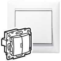 Переключатель проходной 2-кл. СП Valena 10А IP31 механизм бел. (DIY-упак.) IEK 694266 (265970)