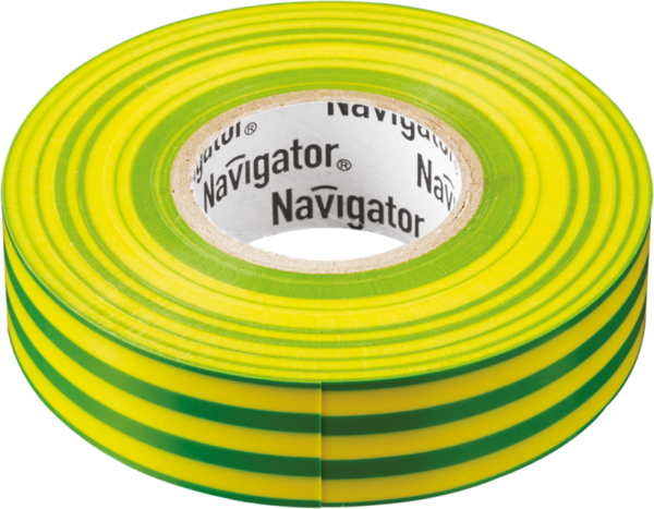 Изолента ПВХ 15мм (рул.20м) жел/зел. NIT-B15-20/YG Navigator 71108 (155925)