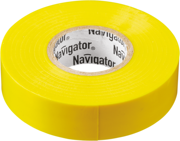 Изолента ПВХ 19мм (рул.20м) желт. NIT-A19-20/Y Navigator 71112 (155932)
