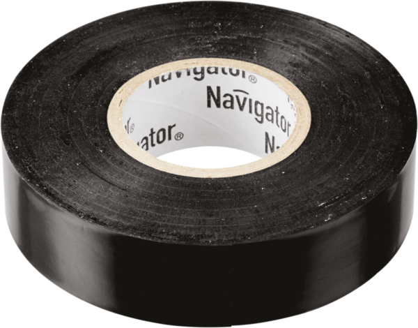 Изолента ПВХ 15мм (рул.10м) черн. NIT-B15-10/BL Navigator 71229 (162218)
