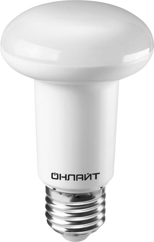 Лампа светодиодная 71 654 OLL-R63-8-230-4K-E27 8Вт 4000К нейтр. бел. E27 800лм 176-264В ОНЛАЙТ 71654 (388165)