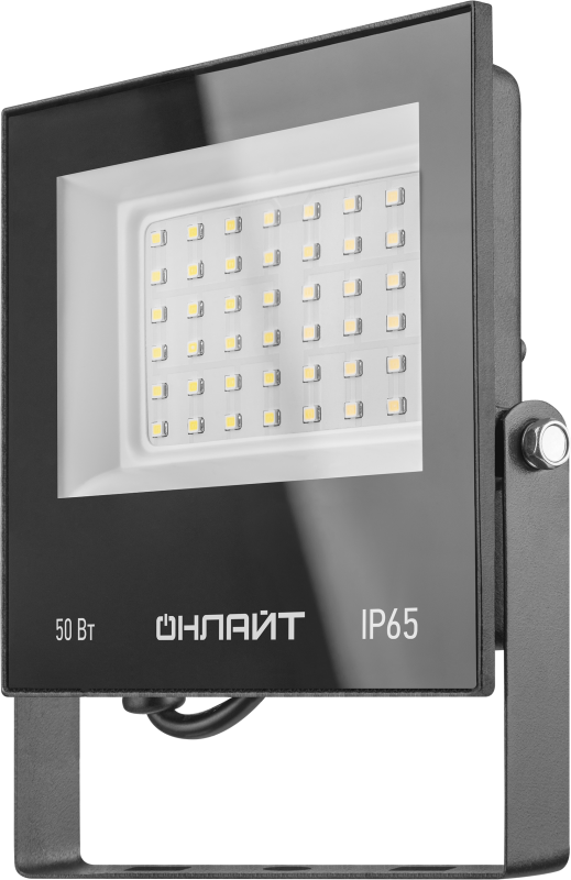 Прожектор светодиодный 71 659 OFL-50-4K-BL-IP65-LED 50Вт 4000К IP65 4000лм черн. ОНЛАЙТ 71659 (396507)