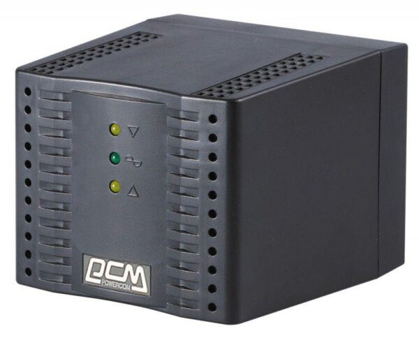 Стабилизатор напряжения TCA-2000 1000Вт 2000В.А черн. POWERCOM 808561 (1464084)